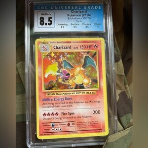 Pokemon | Toys | 26 Pokemon Charizard Xy Evolutions Holo 11108 Cgc 85 Nm  Mint Nostalgia | Poshmark